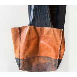 Patricia Nash 3 Toned Leather Patina Bucket Bag Retro Quality Handbag